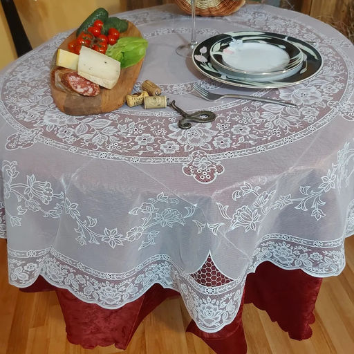 Скатерть EMBOSSED 54" (135), арт FC-101B, КРУГ 54-101