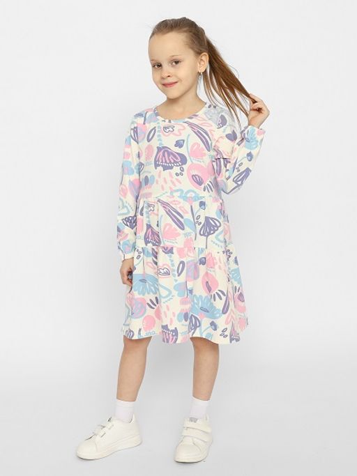 CRB wear/CSKG 63440-21-350 Платье для девочки,экрю/Ex.Cherubino  фото 3