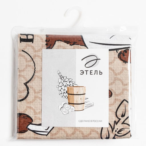 Полотенце вафельное «Этель. С добрым паром», 60×146 см, хлопок 100%