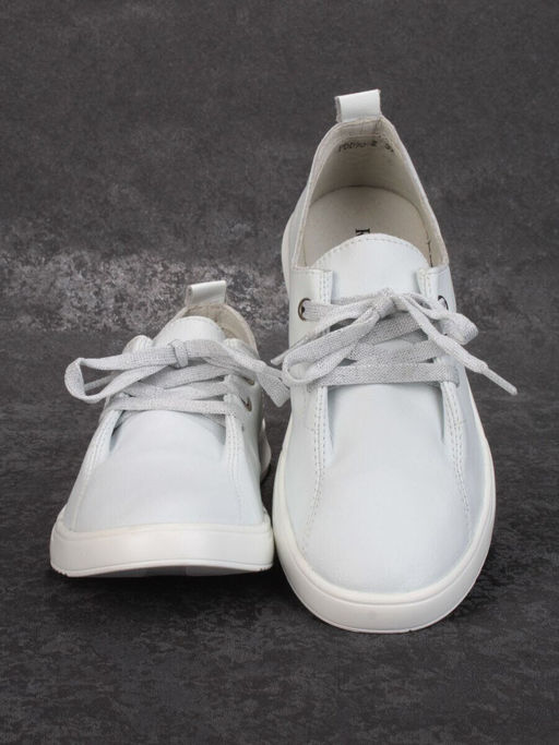 03-PDD90-2 WHITE Полуботинки женские (натуральная кожа)