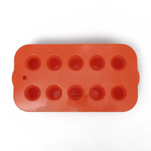 Цена за 2 шт. Ящик для выращивания зелёного лука, 29×16×8.5 см, 2.5 л, 10 лунок, пластик, оранжевый, Greengo