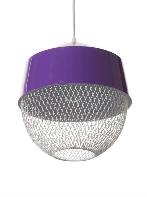 Светильник потолочный BayerLux Lea, 1×40 Вт, Е27, темно-фиолетовый, 26×26×32 см