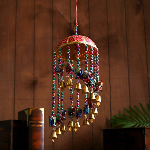 Интерьерная подвеска с колокольчиками Милые слоники 16х16х60 см Микс - Simaland фото 6