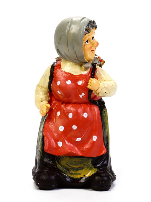 Садовая фигура из полистоуна «Бабушка с гусем», 10×10×20 см, Greengo