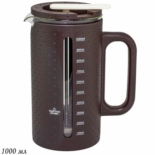 Френч-пресс 1000мл. в под.уп. Стекло арт.139-007 /LENARDI/