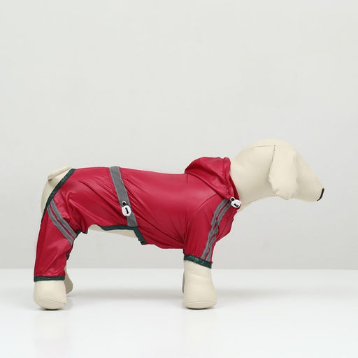 Комбинезон для собак, демисезонный, размер ХL (ДС 31-33, Ог 47-49, ОШ 35-37 см), красный - Simaland фото 3