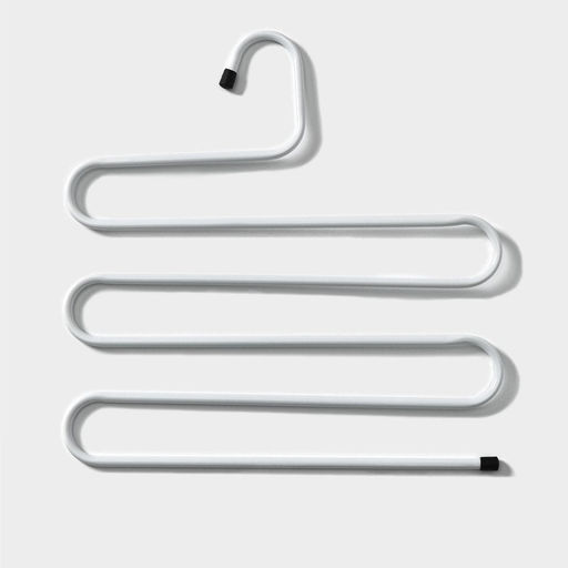 Цена за 2 шт. Вешалка для брюк и юбок «Змейка», 33×34 см, МИКС