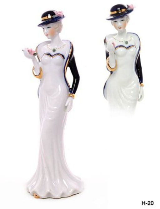 Статуэтка Дама с цветком 20 см / XH-068F /уп 50/ - Галеонтрейд фото 4