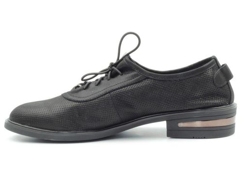 03-S49-T49 S19-121 Y1058 BLACK Полуботинки женские (натуральная кожа) - Фабричный китай фото 8