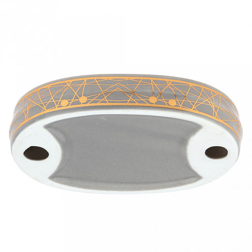 Набор для ванной "Золотые нити" 4 предмета: дозатор для мыла 360мл, д6,4см, h12,3см, основание д7,8см; мыльница 12х8х2,6см; стакан для зубных щеток с разделителем 350мл, д6,6см, h11см, основание д8см, стакан 350мл, д6,6см, h10,3см, основание д8см; фу