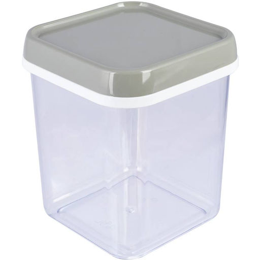 Банка 1,2л для сыпучих продуктов квадрат - Полимербыт фото 2