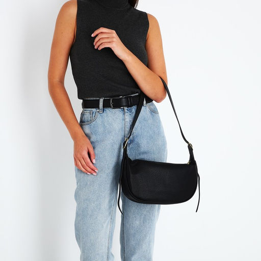 Сумка-багет на молнии, цвет чёрный - Simaland фото 7