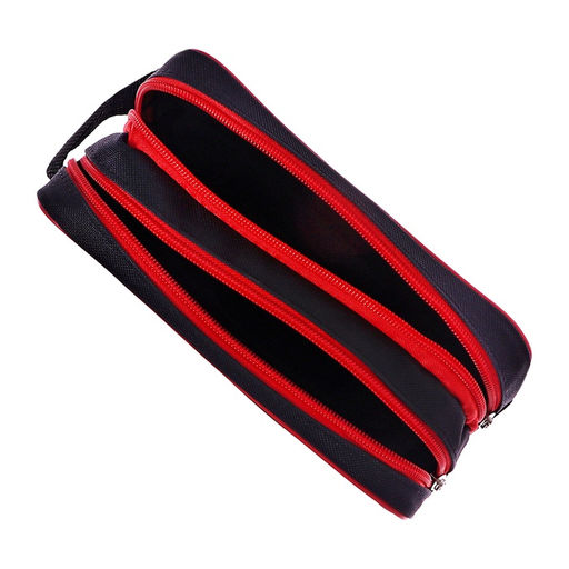 Пенал мягкий 2 отделения, 100×220×70, с ручкой, стандарт, МИКС