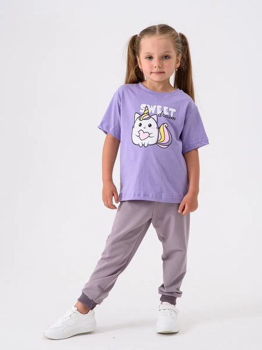 Набор-3:футболка для девочки 3 шт - Оптима фото 2