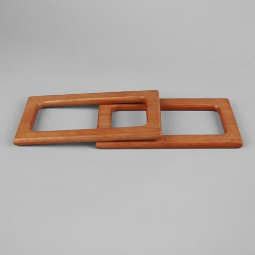 Ручки для сумки деревянные, 15×8 см, 2 шт., светло-коричневые