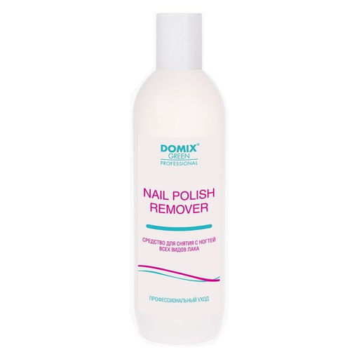 Domix Green Professional Средство для снятия всех видов лака с ацетоном / Nail Polish Remover with Acetone, 500 мл