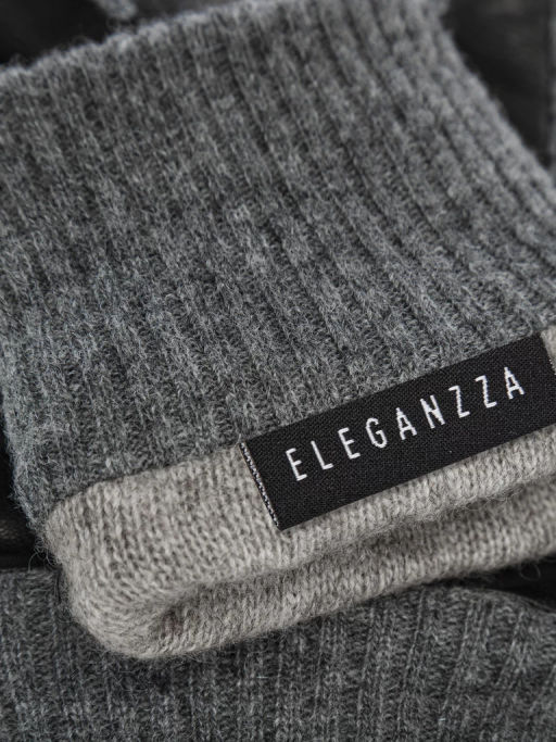 Перчатки мужские ш+каш. TOUCH IS01551 black/grey