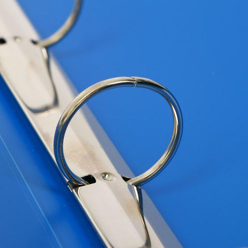 Папка на 4 кольцах А4, Calligrata, 40 мм, 700 мкм, внутренний и торцевой карман, синяя  фото 2