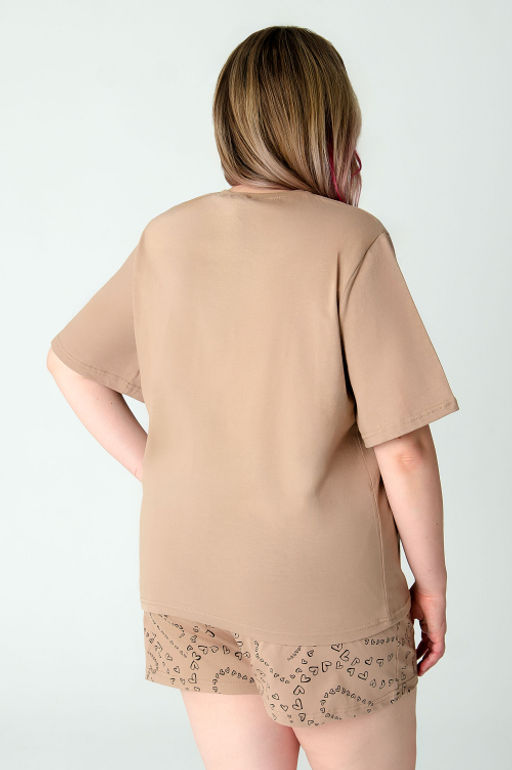 Арт. 9163 Пижама с шортами 50-58 (5 шт) Цвет:коричневый - Калинка фото 14