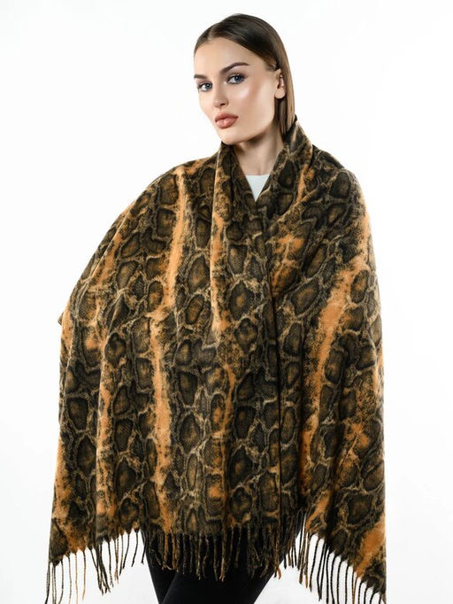 Яркий палантин с анималистичным принтом - Pretty mania фото 3