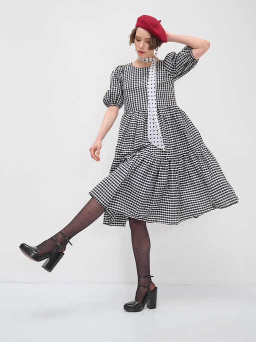 Платье с рукавами-буфами OD-789-3 - Tantino фото 2