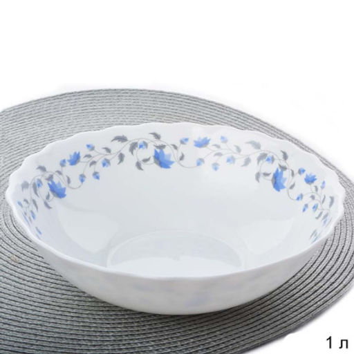 Цена за 1 шт. Салатник 1000 мл А / 13PCS-768-YF-14093/ Васильки