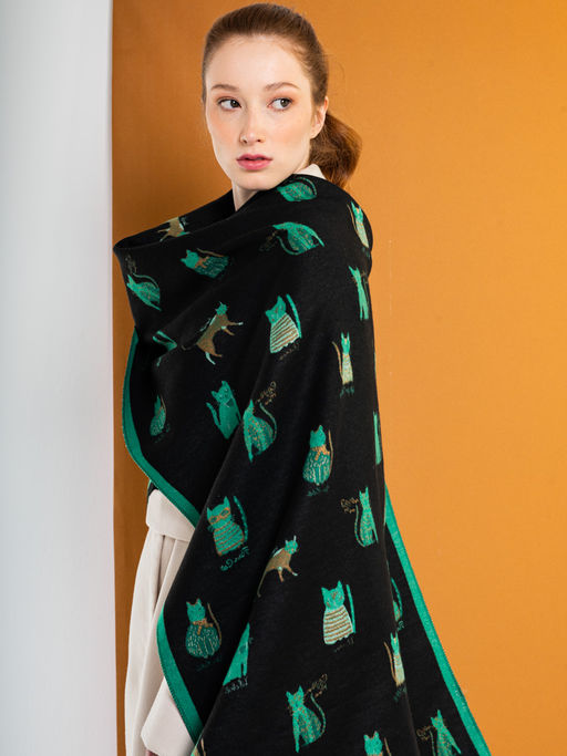 В составе шерсть! Палантин двусторонний - Tantino фото 7