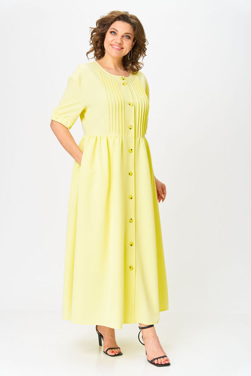 Платье Anastasia Mak 1219 бледно-желтый