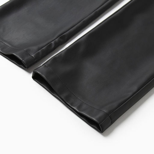 Брюки женские из экокожи MINAKU: Eco leather, чёрные, размер 52
