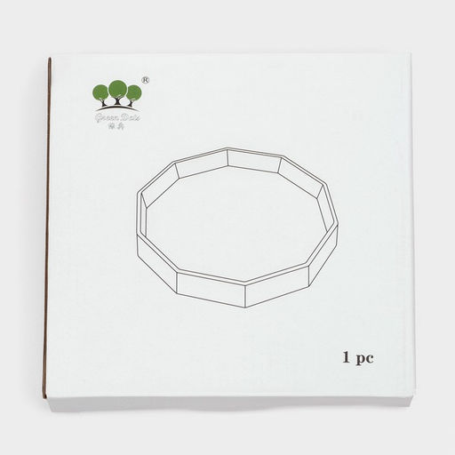 Поднос Fairyshine, 16.5×2.5 см, с золотой отводкой, стекло, прозрачный