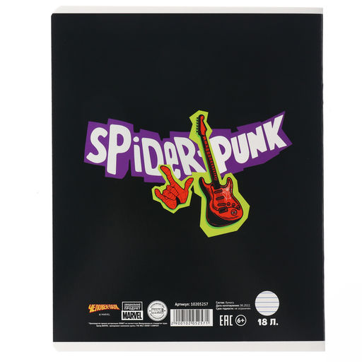 Цена за 20 шт. Тетрадь в линейку 18 листов, 5 видов МИКС, обложка мелованный картон,