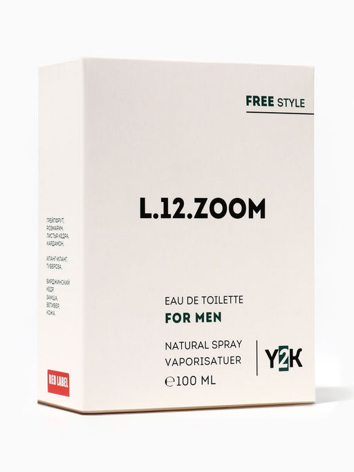 Туалетная вода мужская Free Style L.12.ZOOM, 100 мл