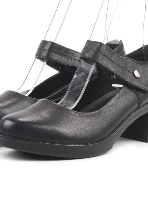 06-DHL104-D1 BLACK Туфли женские (натуральная кожа)