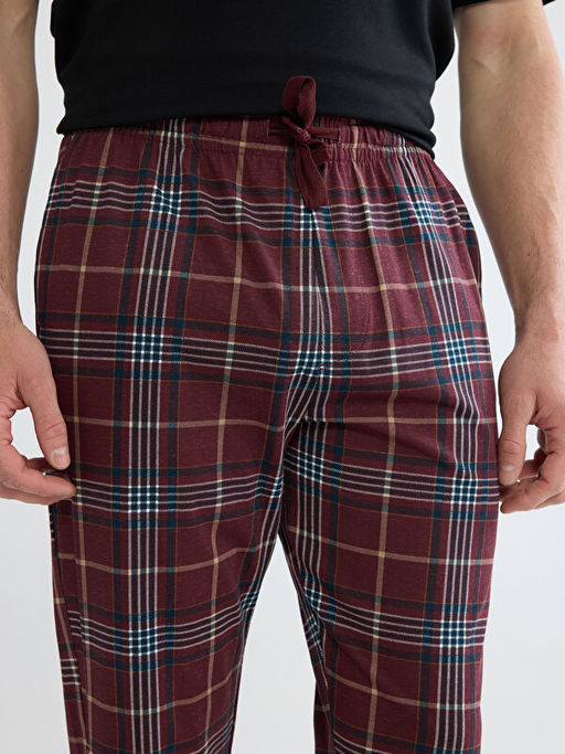 Standart Kal?p Ekose Erkek Pijama Alt?