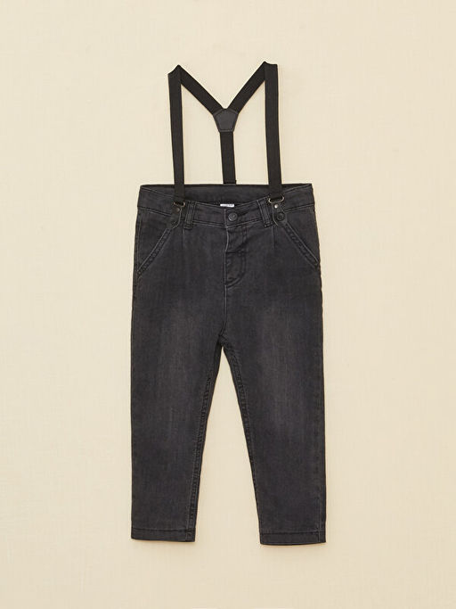 Basic Erkek Bebek Jean Pantolon ve Pantolon Ask?s? 2li - Waikiki фото 3