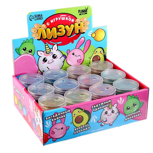 Цена за 12 шт. Лизун - слайм Животные, цвета МИКС - Funny toys фото 4