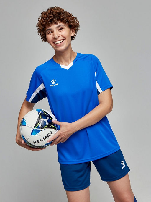 Футбольная форма KELME Short-Sleeved Football Suit (Blue/Dark Blue)