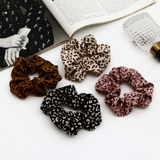 Цена за 4 шт. Резинка для волос «Орбита», элит пятнышки, 8 см, МИКС