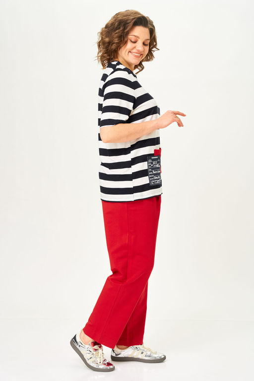 Костюм Michel Chic 1452 красный, полоска