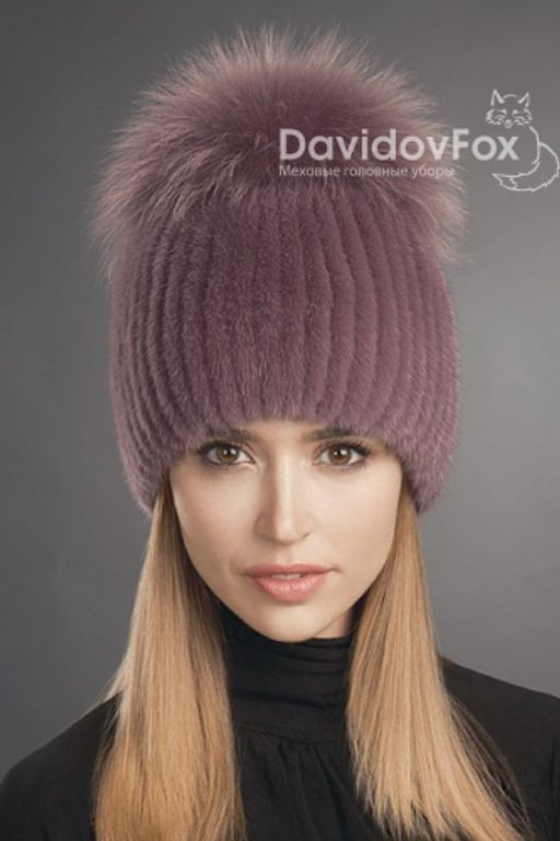 Шапка Лыжница норка клевер