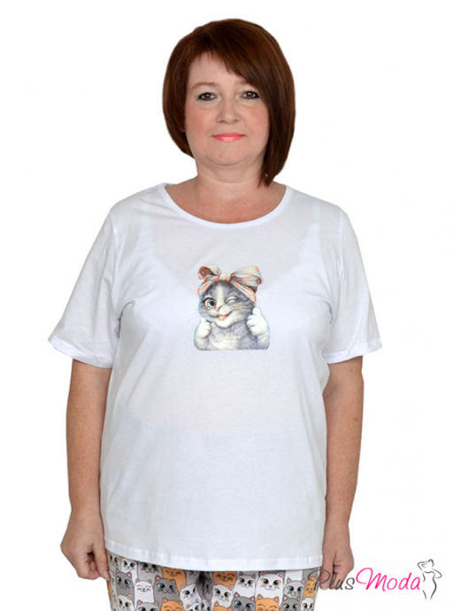 Футболка Модель №914 размеры 44-84 - Plusmoda фото 5