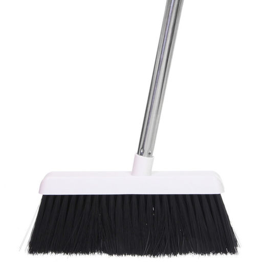 Набор для уборки, щетка для пола с совком "Профи" белый 8813