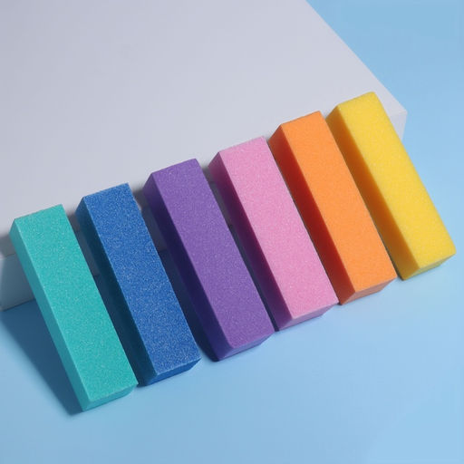 Цена за 10 шт. Баф наждачный для ногтей, четырёхсторонний, 9×2.5×2.5 см, МИКС