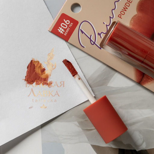 Тинт для Губ и Щек Бархатный Матовый 06 Berry Tea, Терракотовый BABY BRIGHT, 2.4 гр