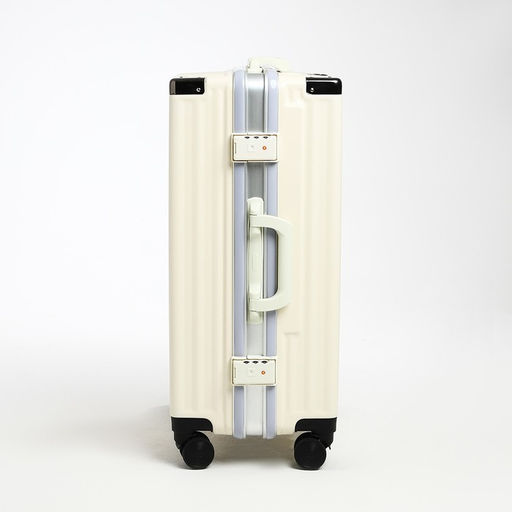 Чемодан средний 24, отдел на молнии, 2 кодовых замка, 4 колеса, крючок, цвет бежевый - Simaland фото 3