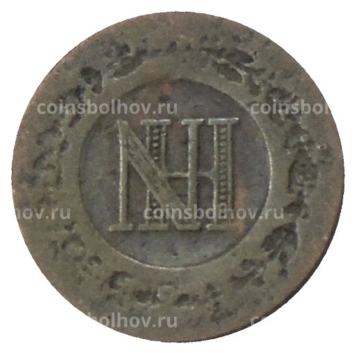 Монета 1 сантим 1809 года Вестфалия