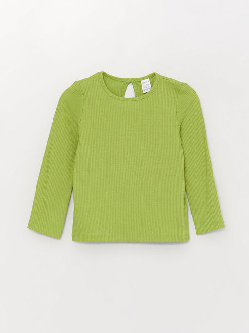 Bisiklet Yaka Uzun Kollu Basic K?z Bebek Pijama Tak?m? - Waikiki фото 2