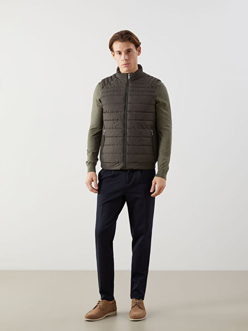 Standart Kal?p Dik Yaka Erkek ?i?me Yelek