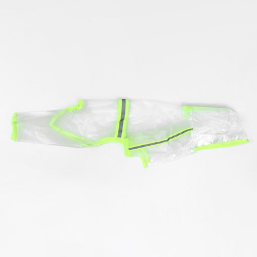 Дождевик-комбинезон для собак, р-р 2XL (ДС 42, ОГ 57 см, вес 16-20 кг), прозрачный-жёлтый - Simaland фото 8