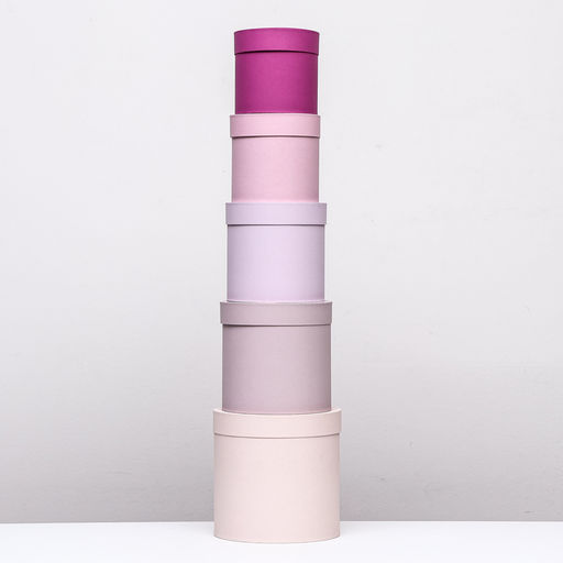 Набор круглых коробок 5 в 1 Ягодный, 23 х 23 - 15 х 15 см - Simaland фото 3